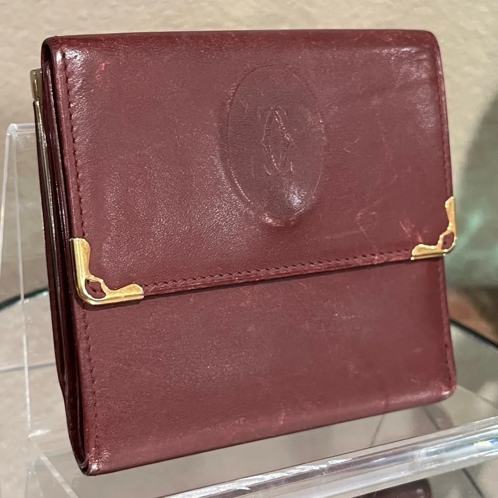 Cartier Kiss lock Wallet, vintage, authentic